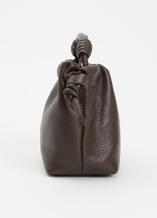 O My Bag Kiki Mini handtas van leer met afneembare schouderriem  - detail 4 chocoladebruin