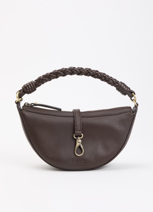 O My Bag Leo Mini handtas van leer met afneembare schouderriem