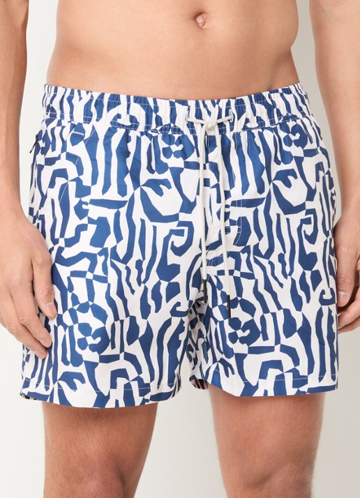 OAS Marbling zwemshorts met grafische print