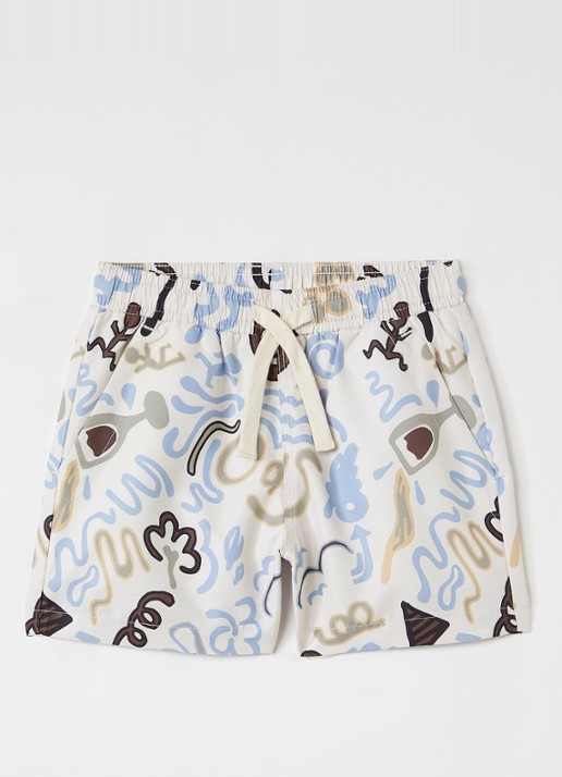 OAS Memento zwemshorts met grafische print