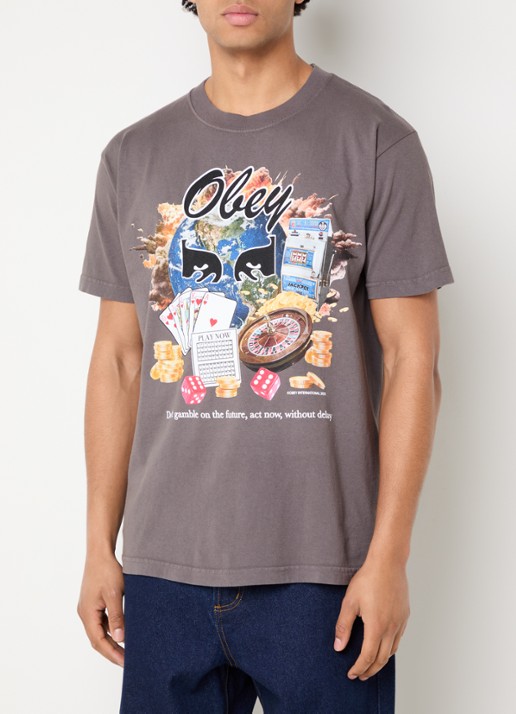 Obey Act Now T-shirt met print