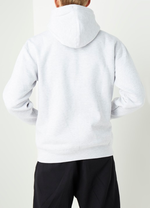 Obey All eyez hoodie met logopatch - achterkant 4 grijsmele
