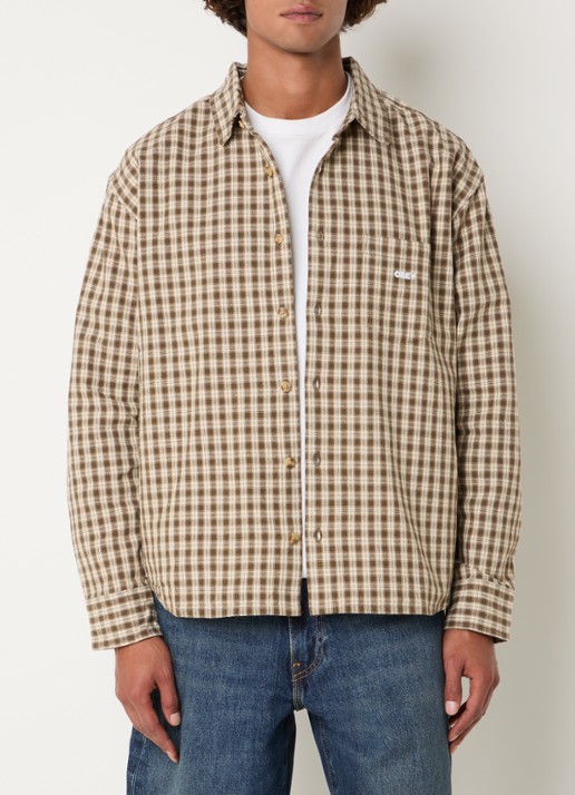 Obey Bigwig Axel overshirt met ruitdessin en borstzak