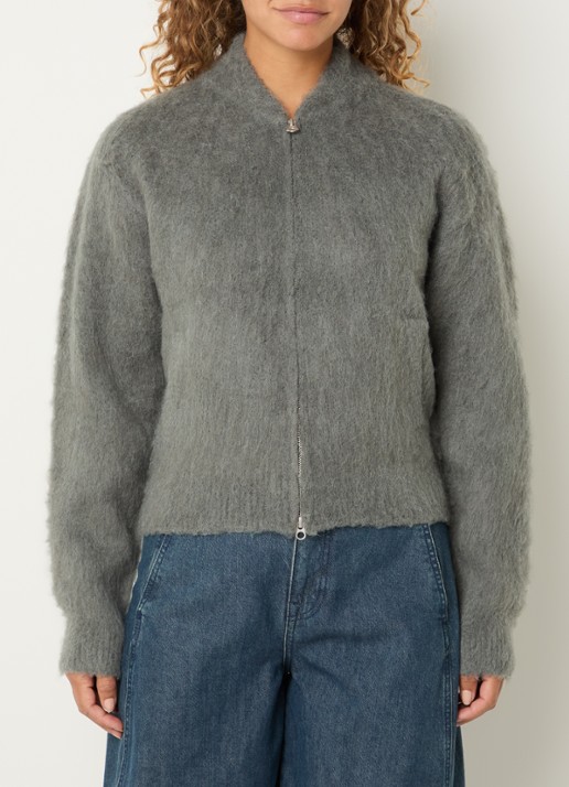 Obey Caia fijngebreid vest in wolblend