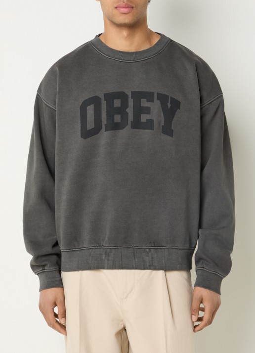 Obey Collegiate sweater met logo
