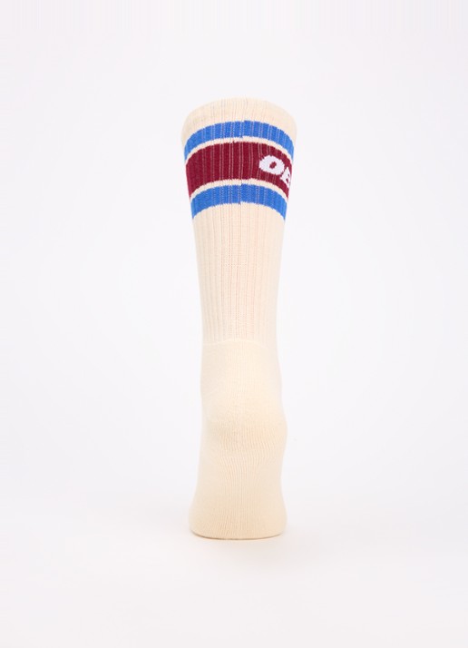 Obey Cooper sokken met logo - voorkant 3 creme