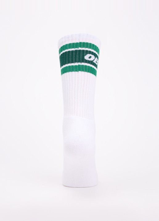 Obey Cooper sokken met logo - voorkant 3 groen