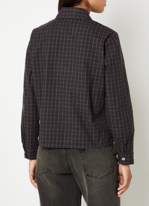 Obey Dana jack met ritszakken - achterkant antraciet