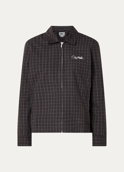 Obey Dana jack met ritszakken - voorkant 3 antraciet