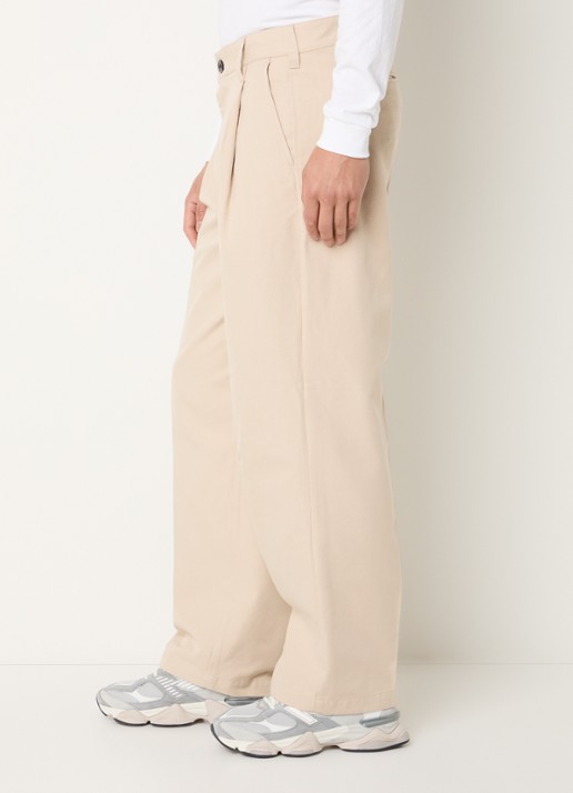 Obey Dean straight leg jeans met gekleurde wassing - detail 2 creme
