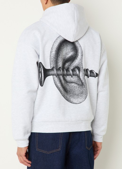 Obey Disorder hoodie met logo- en backprint