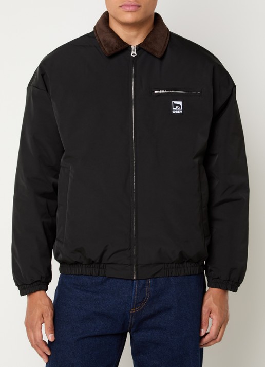 Obey Elysian jack met logo en ritszakken