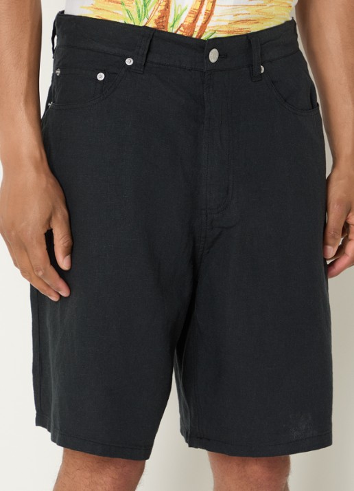 Obey Hyde loose fit korte broek in linnenblend