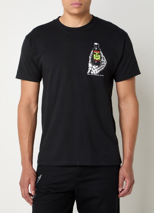 Obey Mind Control T-shirt met front- en backprint - achterkant zwart