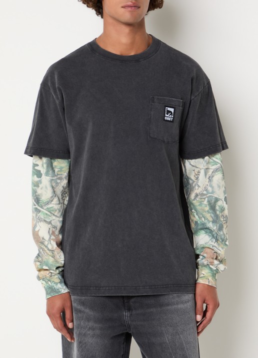 Obey Post longsleeve met camouflageprint