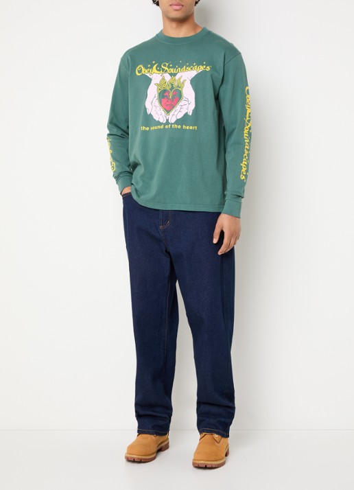 Obey Soundscapes T-shirt met print - voorkant 3 groen