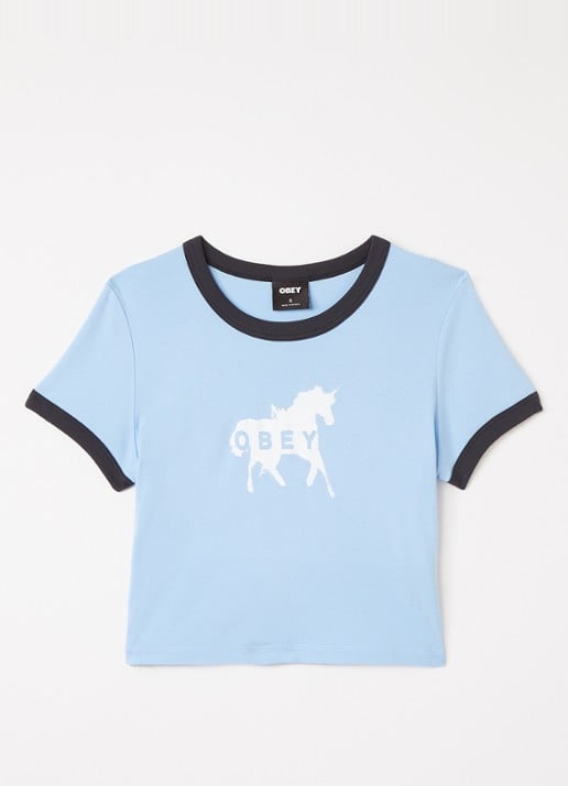 Obey T-shirt met logoprint