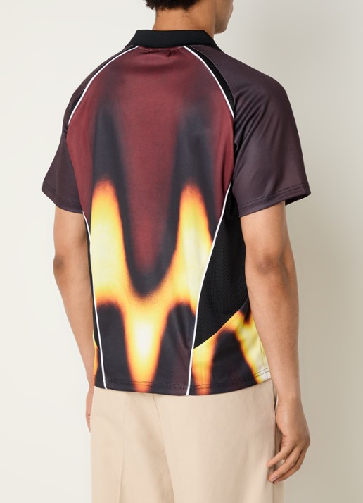 Obey T-shirt met print - achterkant 4 bordeauxrood