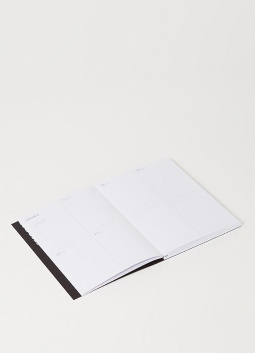 OCTÀGON DESIGN A5 Weekly Planner 2022 - detail 3 zwart