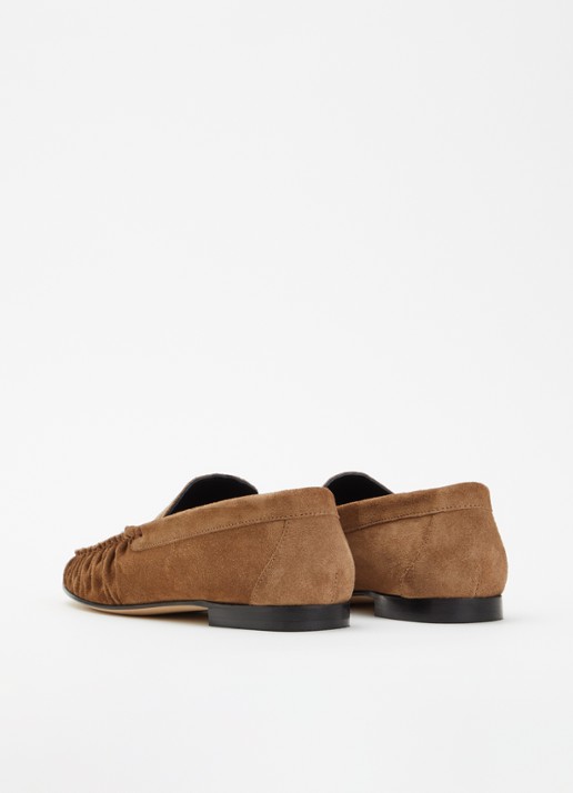 Odare Elena loafer van suéde  - achterkant 2 cognac