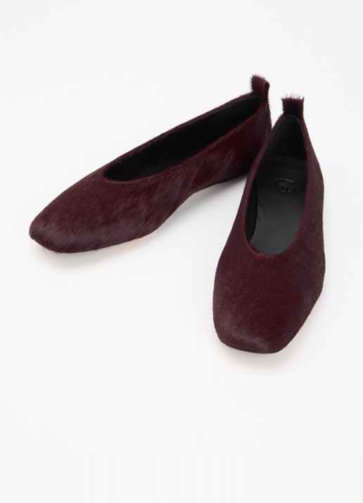Odare Ibiza Venice ballerina van leer met lakfinish - detail 2 rood