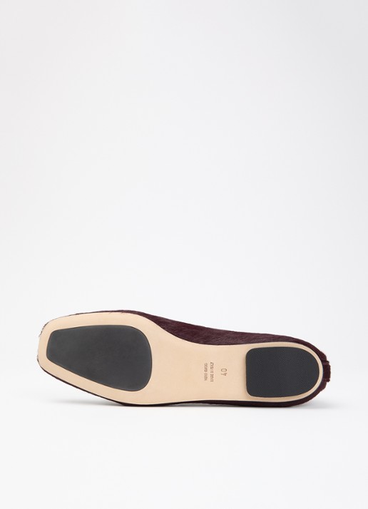 Odare Ibiza Venice ballerina van leer met lakfinish - detail 4 rood