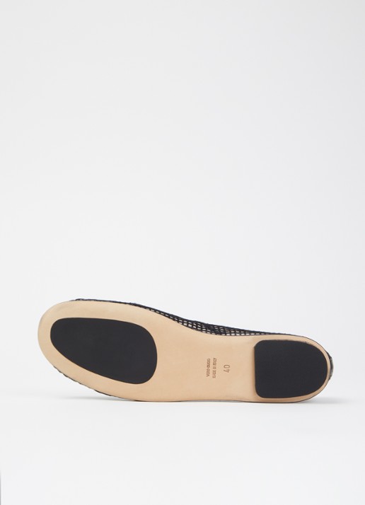 Odare Nora ballerina van mesh met details van leer - detail 3 zwart