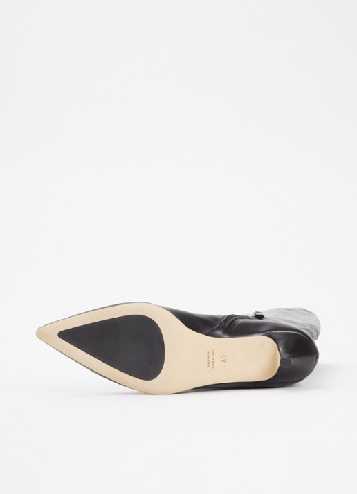 Odare Pippa overknee laars van leer  - detail 3 zwart