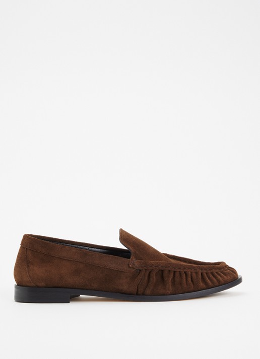 Odare Rudi loafer van leer  - voorkant bruin