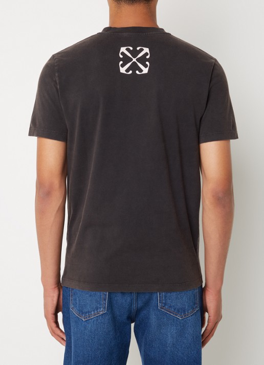 Off-White Bacchus T-shirt met print  - achterkant 3 zwart