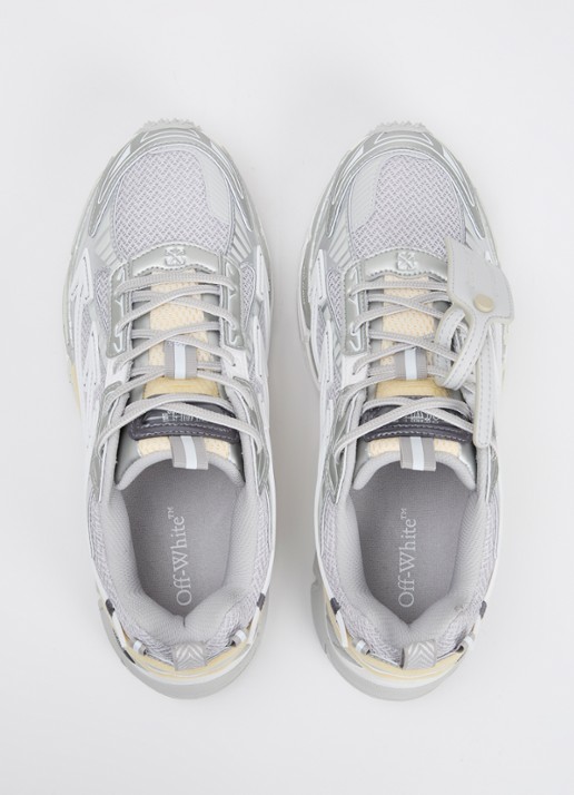 Off-White Be Right Back sneaker met mesh details - detail 5 zilver