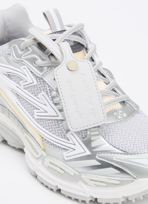 Off-White Be Right Back sneaker met mesh details - detail 7 zilver
