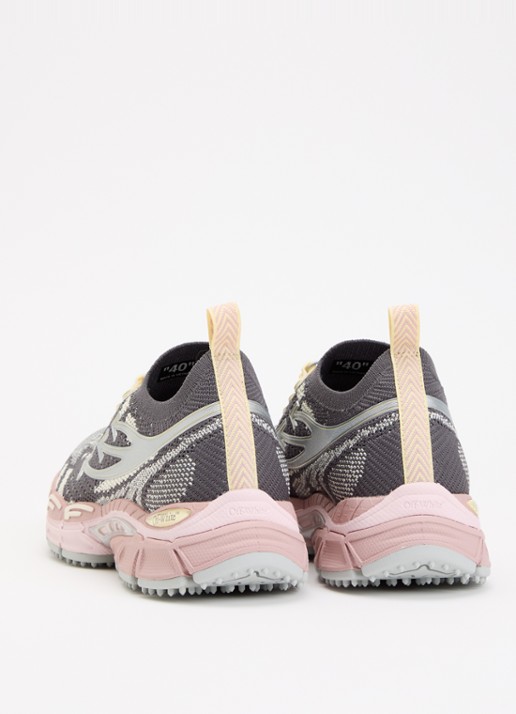 Off-White Be Right Back sneaker met mesh details - achterkant 2 grijs