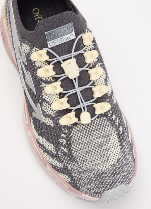 Off-White Be Right Back sneaker met mesh details - detail 6 grijs