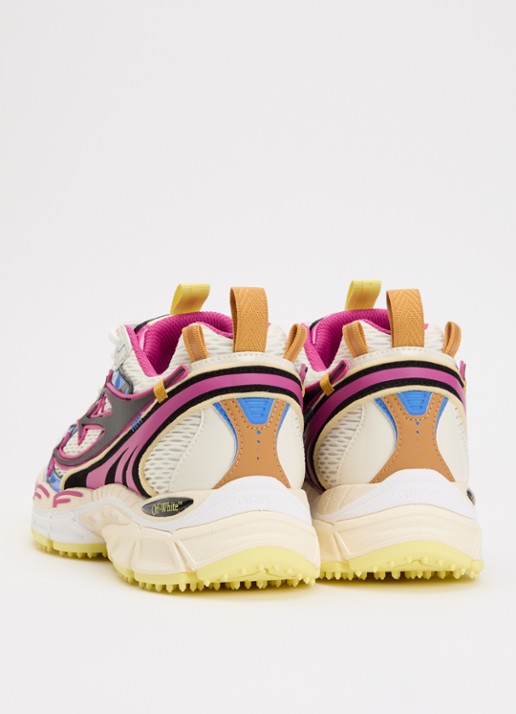 Off-White Be Right Back sneaker met mesh details - achterkant 5 fuchsia
