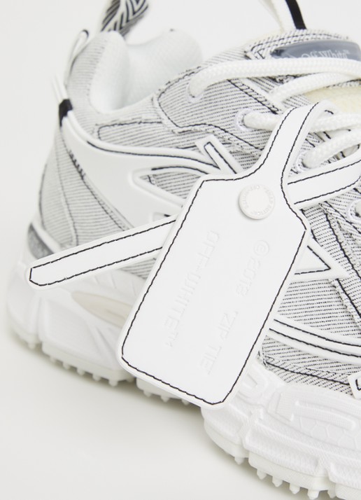 Off-White Be Right Back sneaker van denim - detail 5 wit