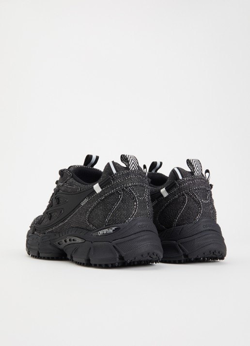 Off-White Be Right Back sneaker van denim - achterkant 6 zwart