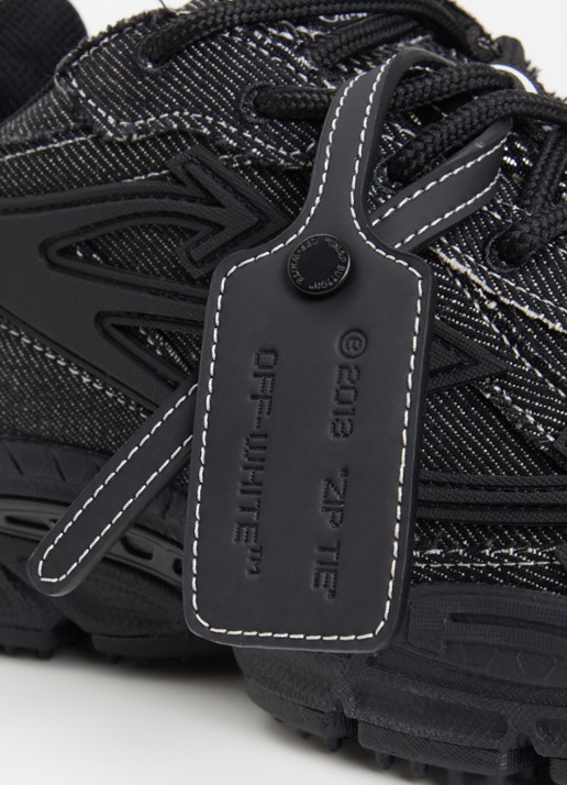 Off-White Be Right Back sneaker van denim - detail 5 zwart