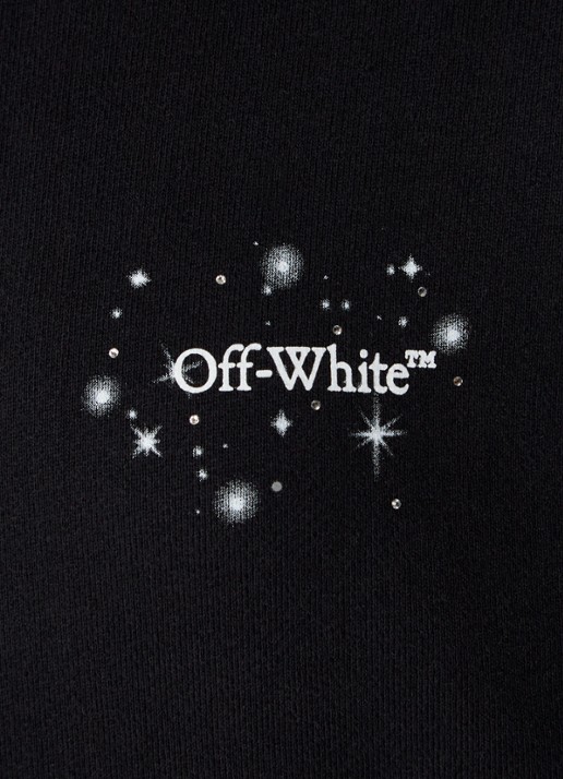 Off-White Bling Stars Arrow sweater met logo- en backprint - detail 2 zwart