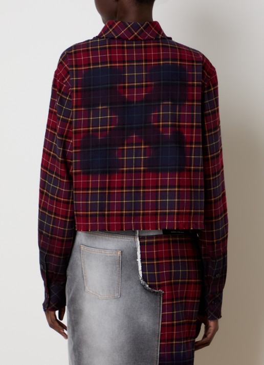Off-White Check blouse met ruitdessin