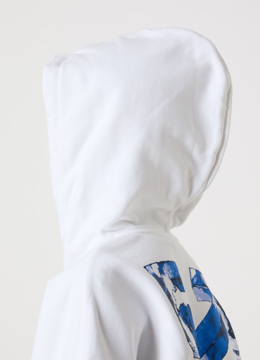 Off-White Cloudy Arrow hoodie met logo - detail 2 wit