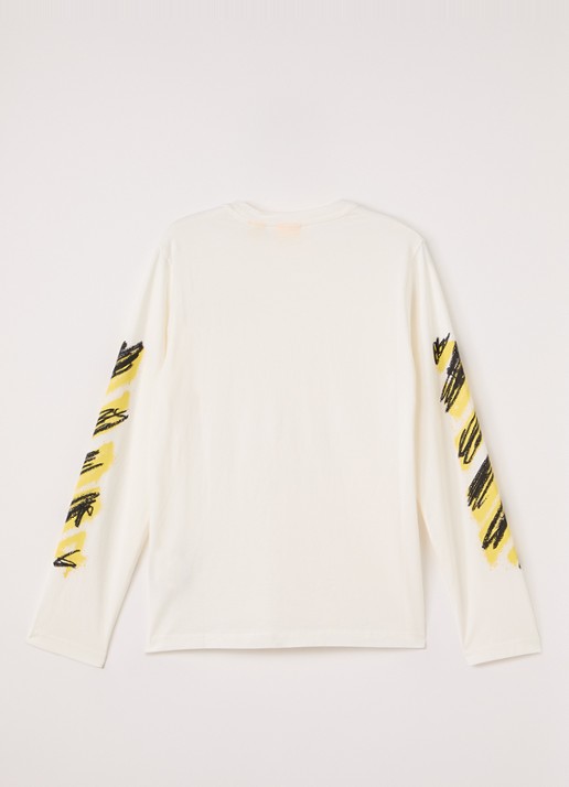 Off-White Diag longsleeve met logoprint - voorkant 2 wit