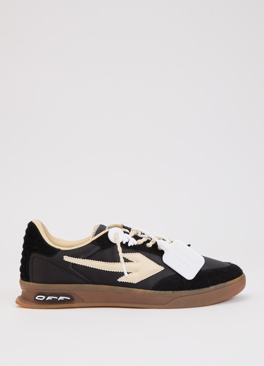 Off-White End Of Play sneaker met details van leer en suède