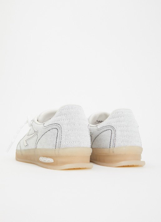 Off-White End Of Play sneaker van denim met details van kalfsleer - achterkant 6 wit