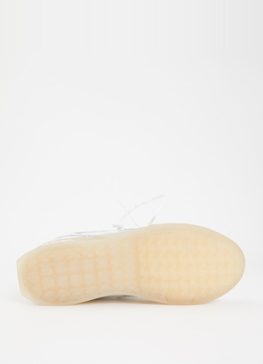 Off-White End Of Play sneaker van denim met details van kalfsleer - detail 4 wit