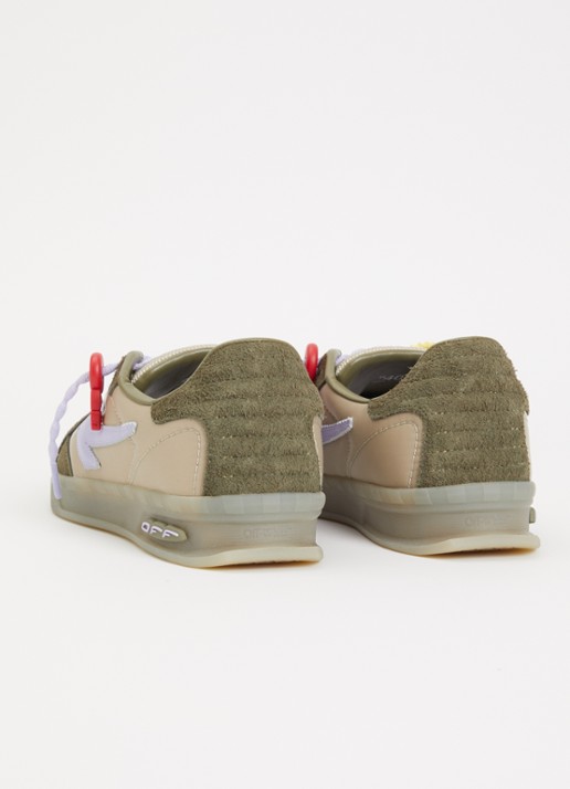 Off-White Ends of Play sneaker met details van kalfssuède - achterkant 6 bruin