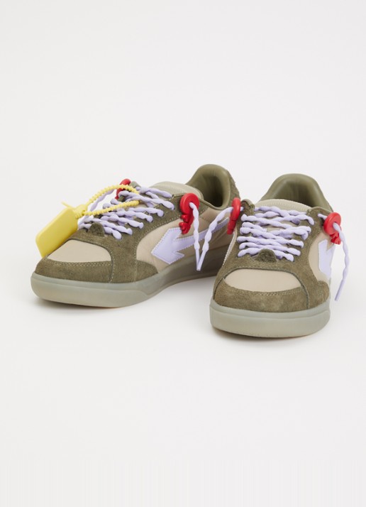 Off-White Ends of Play sneaker met details van kalfssuède - detail 2 bruin