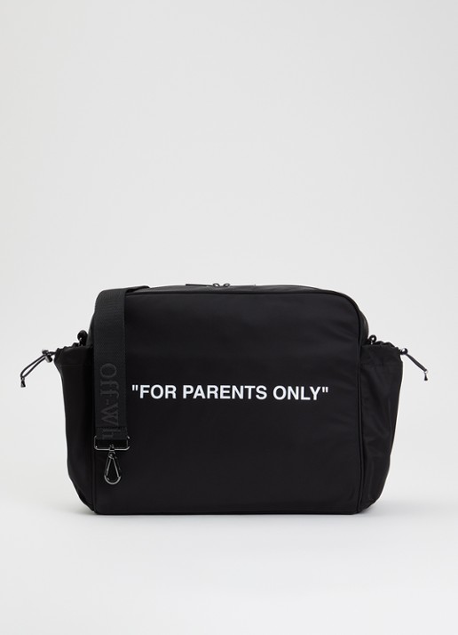 Off-White For Parents Only luiertas met afneembare schouderriem