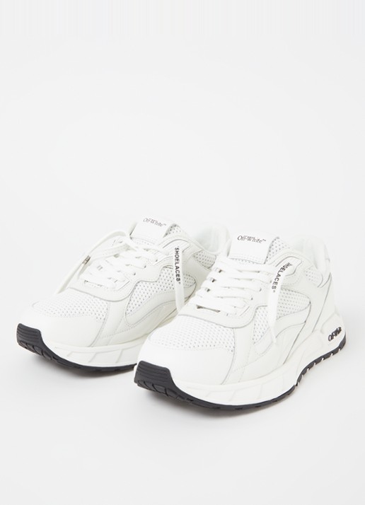 Off-White Kick Off sneaker van leer - detail 3 wit