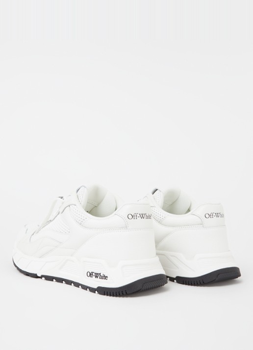 Off-White Kick Off sneaker van leer - detail 4 wit